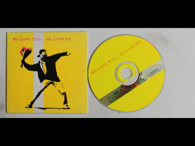 We Love You... So Love Us EU Adv Cardcover CD 2000 Banksy Artwork Rare!