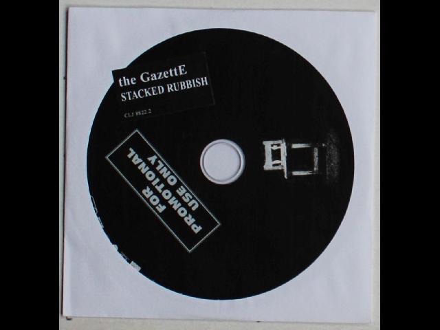 The GazettE Stacked Rubbish GER Adv CD 2007 Stickered Cover J-Rock Alternative