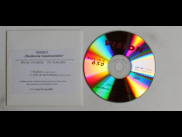 Hocico Disidencia Inquebrantable GER CDR 2003 Pre-Demo Versions Rare!