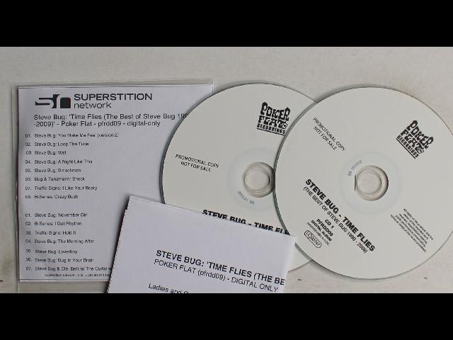 Steve Bug Time Flies (The Best Of Steve Bug 1998-2008) GER ADV 2CDR 2009 + PR-In
