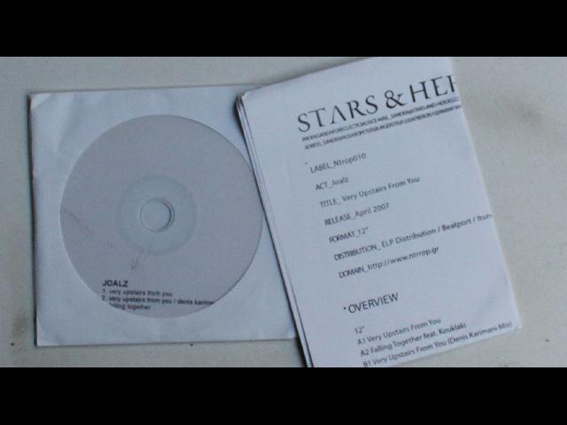 Joalz Very Upstairs From You Greece CDR 2007 + PR-Insert House Electro