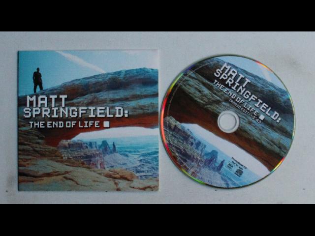 Matt Springfield The End Of Life Belgium Adv CDR Single Cardcover 2012