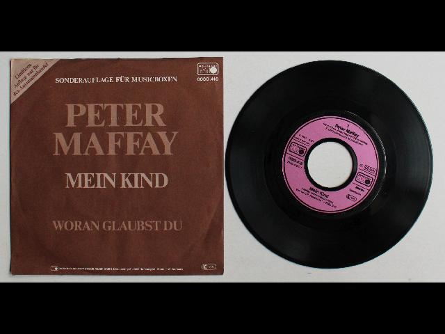 Peter Maffay Mein Kind GER 7inch Vinyl Single 1981 Special Jukebox Edition