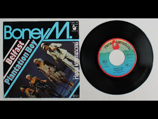Boney M. Belfast GER 7inch Vinyl Single 1977 Disco Hansa Wave Labels