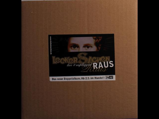 Lecker Sachen Raus - Live & Unplugged Promo Sticker ca. 7 x 10cm