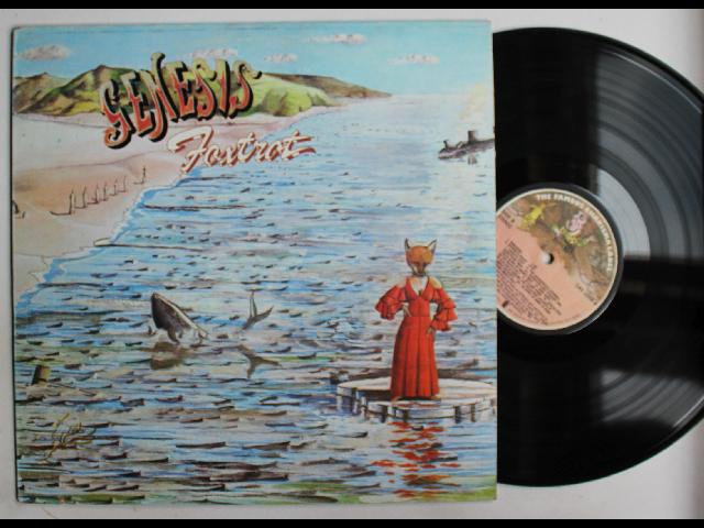 Genesis Foxtrot US LP Small Mad Hatter Labels Art Rock Prog