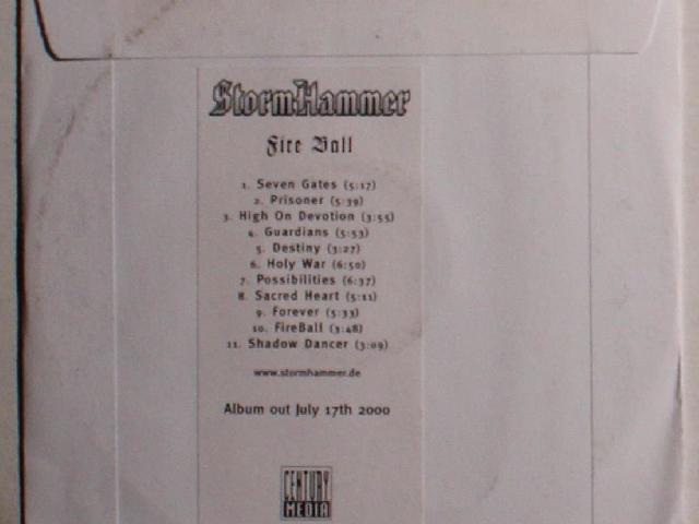 Stormhammer Fireball GER Adv CD 2000 Speed Metal