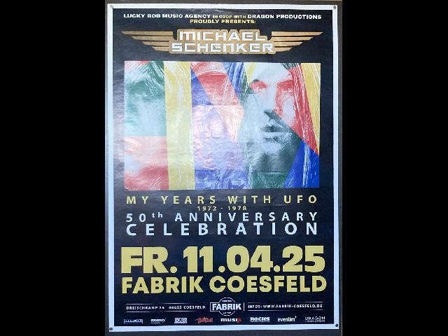 Michael Schenker Original Concert Poster Coesfeld 11.4.25 - My Years With UFO